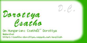 dorottya csatho business card